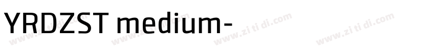 YRDZST medium字体转换